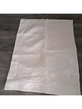 CUDDLE DOWN quilted OEKO-TEX EURO sham cream ivory standard shabby chic cotton